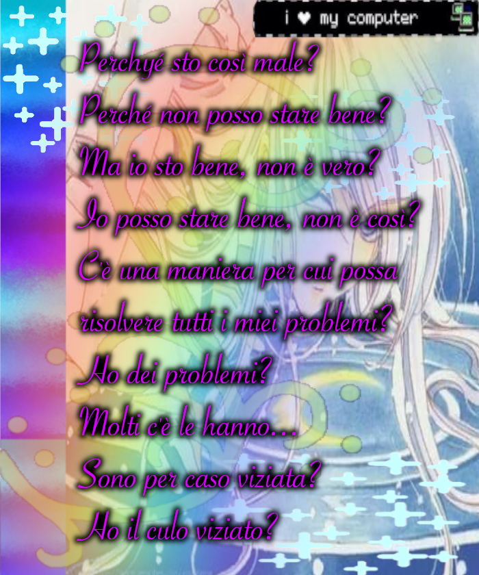 Una delle mie fanzine con un bishounen